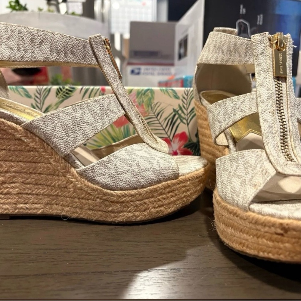 Michael Kors Cream Wedges